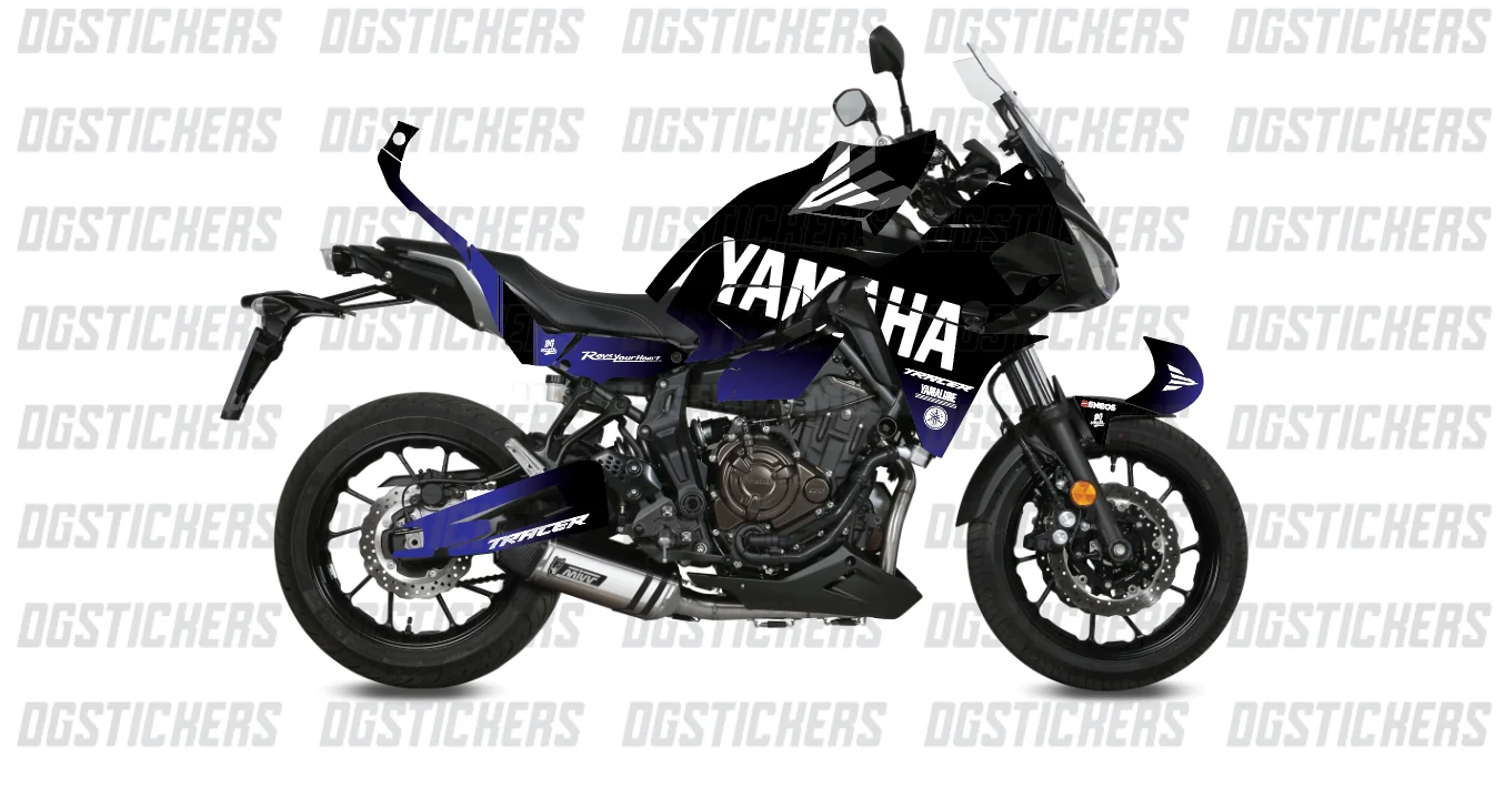 Yamaha Tracer 700 2016-2019 Hyper Degrade Raceblue kaplama seti detay görseli 2