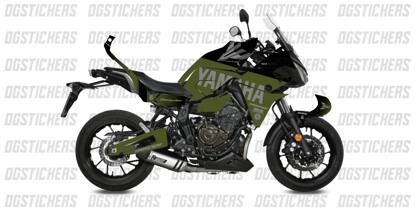 Yamaha Tracer 700 2016-2019 Hyper Yeşil-Haki kaplama seti