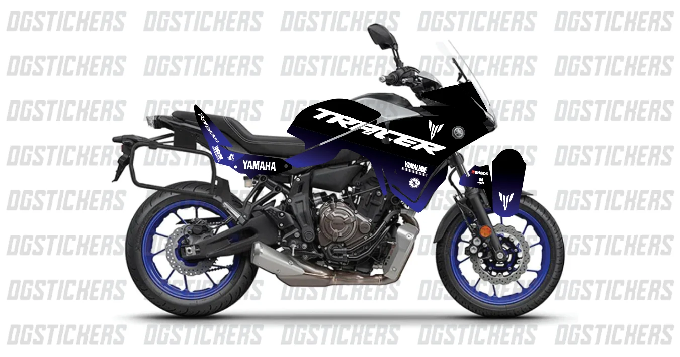 Yamaha Tracer 700 2020-2024 Degrade Raceblue kaplama seti detay görseli 2