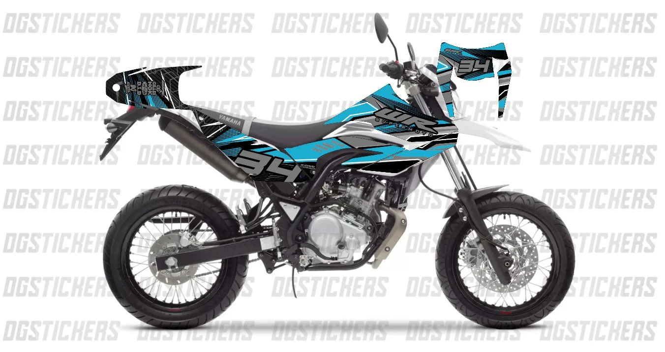 Yamaha WR125 2011-2015 Super WR Turkuaz kaplama seti detay görseli 5